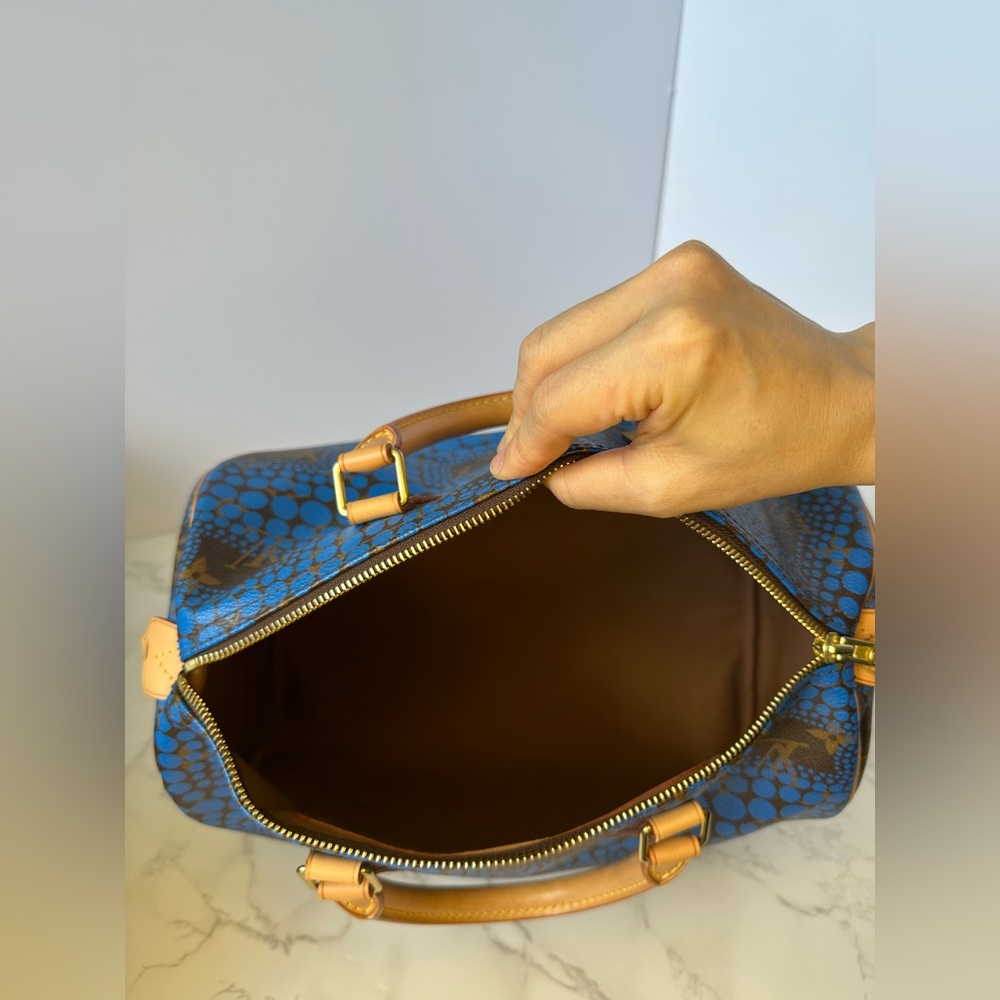 Louis Vuitton Yayoi Kusama Speedy 30 Blue - Picture 16 of 16